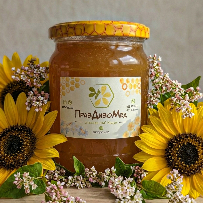 Мед Гречка + різнотрав'я
